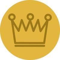 Luxurious crown, icon illustration, vector on white background