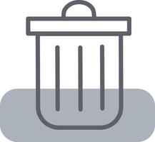Business trash bin, illustration, vector on a white background.