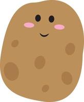 Cute potato, illustration, vector on white background.