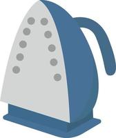 Blue iron, illustration, vector on white background.