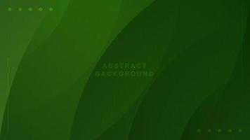 Vector green abstract fluid geometric gradient background