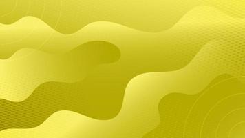 líquido amarillo minimalista con degradado de fondo de semitono vector