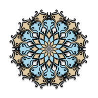 colored background mandala, floral ornament png