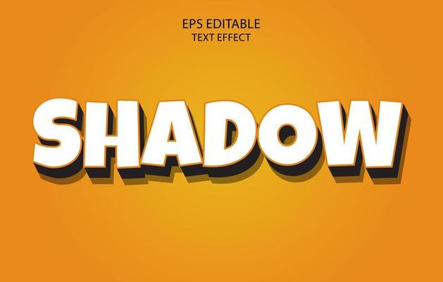 Editable 3d text effect, text effect style, Shadow editable text effect template