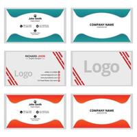 Simple Clean style modern business card template, Creative doublesided business card vector