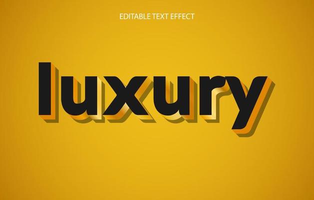 Editable 3d text effect, text effect style, Luxury editable text effect template