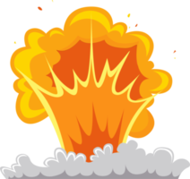 esplosione illustrazione effetto. comico libro esplosione, bombe e raffica. png