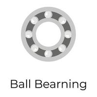 Trendy Bell Bearing vector