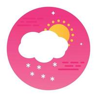 Trendy Cloudy day vector