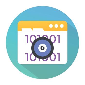 código binario de moda vector