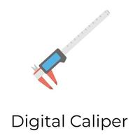 Trendy Digital Caliper vector