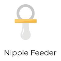 Trendy Nipple Feeder vector