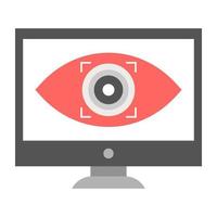 Trendy Online Monitoring vector