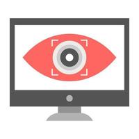 Trendy Online Monitoring vector