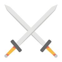 Trendy Crossed Sword vector