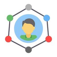 Trendy Communication Network vector