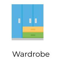 Trendy Wardrobe Concepts vector