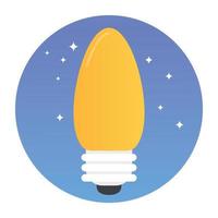 Trendy Fluorescent Bulb vector