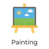 Trendy Painting Concepts vector