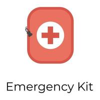 Trendy Emergency Kit vector