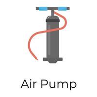 Trendy Air Pump vector