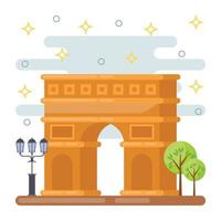 Trendy Triomphe Concepts vector