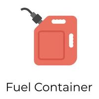 Trendy Fuel Container vector