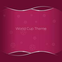 Purple gradient background with metallic line and ball circle shape suitable for world cup 2022 qatar background.  Square gradient background vector