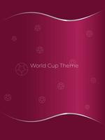 Purple gradient background with metallic line and ball shape suitable for world cup 2022 qatar background.  Vertical gradient background vector