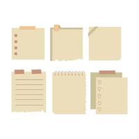 Paper note patch collection vector