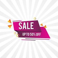 Simple design big sale banner template vector