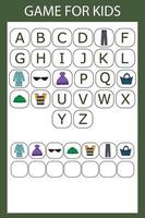 Worksheet for preschool kids vector