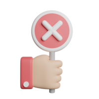 No Sign Reject Cross png