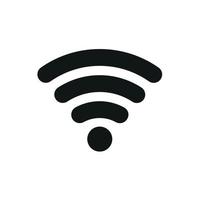 Wifi Icon, Rounded Wifi Logo On White Background vector