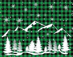 Christmas and New Year pattern at Buffalo Plaid. Festive background for design and print esp10 vector