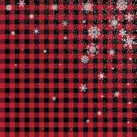 Christmas and New Year pattern at Buffalo Plaid. Festive background for design and print esp10 vector