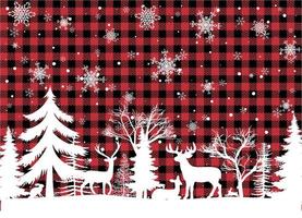 Christmas and New Year pattern at Buffalo Plaid. Festive background for design and print esp10 vector