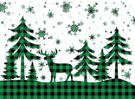 patrón de navidad y año nuevo en buffalo plaid. fondo festivo para diseño e impresión esp10 vector