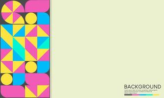 Abstract vector geometric pattern, background design in Bauhaus style, for web design, business card,banners,posters,covers,annuals, landing pages,invitations.