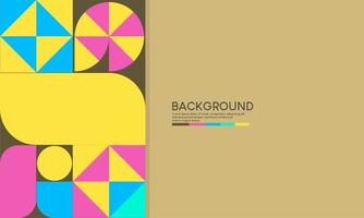 Abstract vector geometric pattern, background design in Bauhaus style, for web design, business card,banners,posters,covers,annuals, landing pages,invitations.