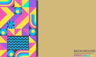 Abstract vector geometric pattern, background design in Bauhaus style, for web design, business card,banners,posters,covers,annuals, landing pages,invitations.
