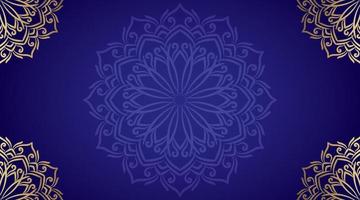 simple background with gold ornament border vector