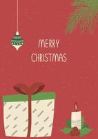 Christmas card design vector