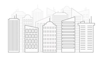 urban landscape minimalistic vector