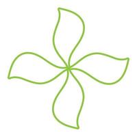 Leaf green ornament design and symbol vector template