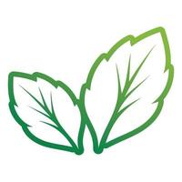 Leaf green logo and symbol vector