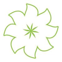 Leaf green ornament design and symbol vector template