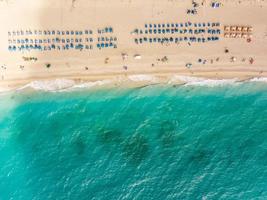 Top View Of A Sandy Beach photo