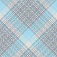 Seamless pattern in stylish gray and light blue colors for plaid, fabric, textile, clothes, tablecloth and other things. Vector image. 2