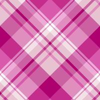 patrón impecable en lindos colores rosa y blanco para tela escocesa, tela, textil, ropa, mantel y otras cosas. imagen vectorial 2 vector